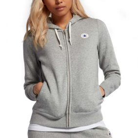 Converse damská mikina Full Zip Vintage Grey girl